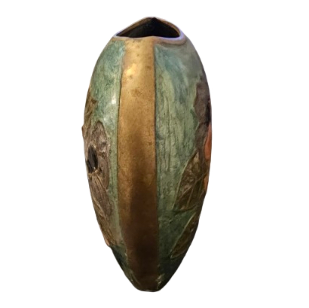 Vintage Small Brass Vase - Picture 3 of 4